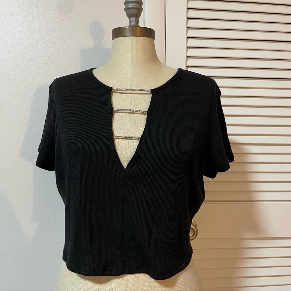 Rhinestone detail tee